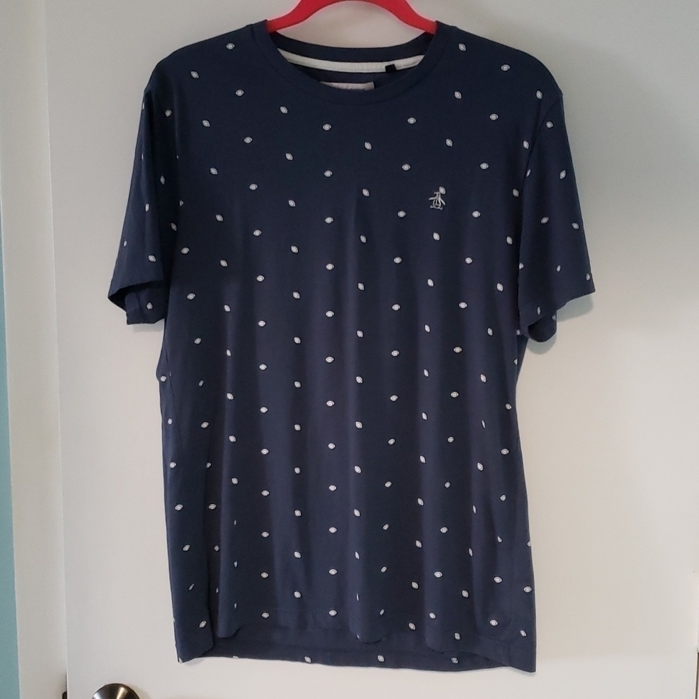 Original Penguin Football Print T Shirt